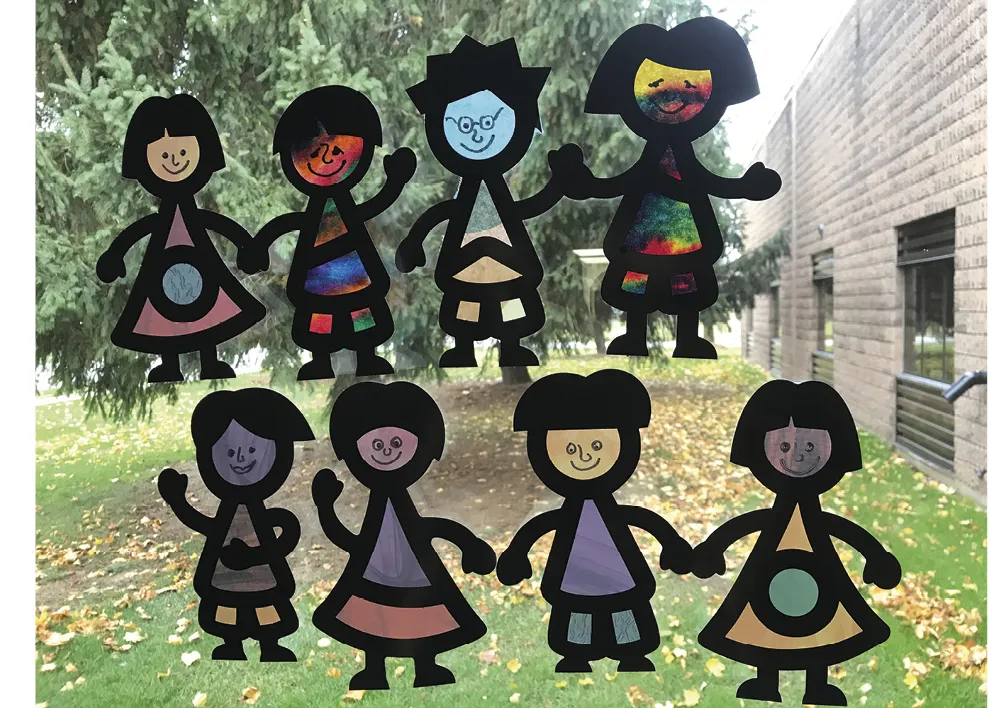 Transparentpapier-Rahmen "Freunde", 36 Stück