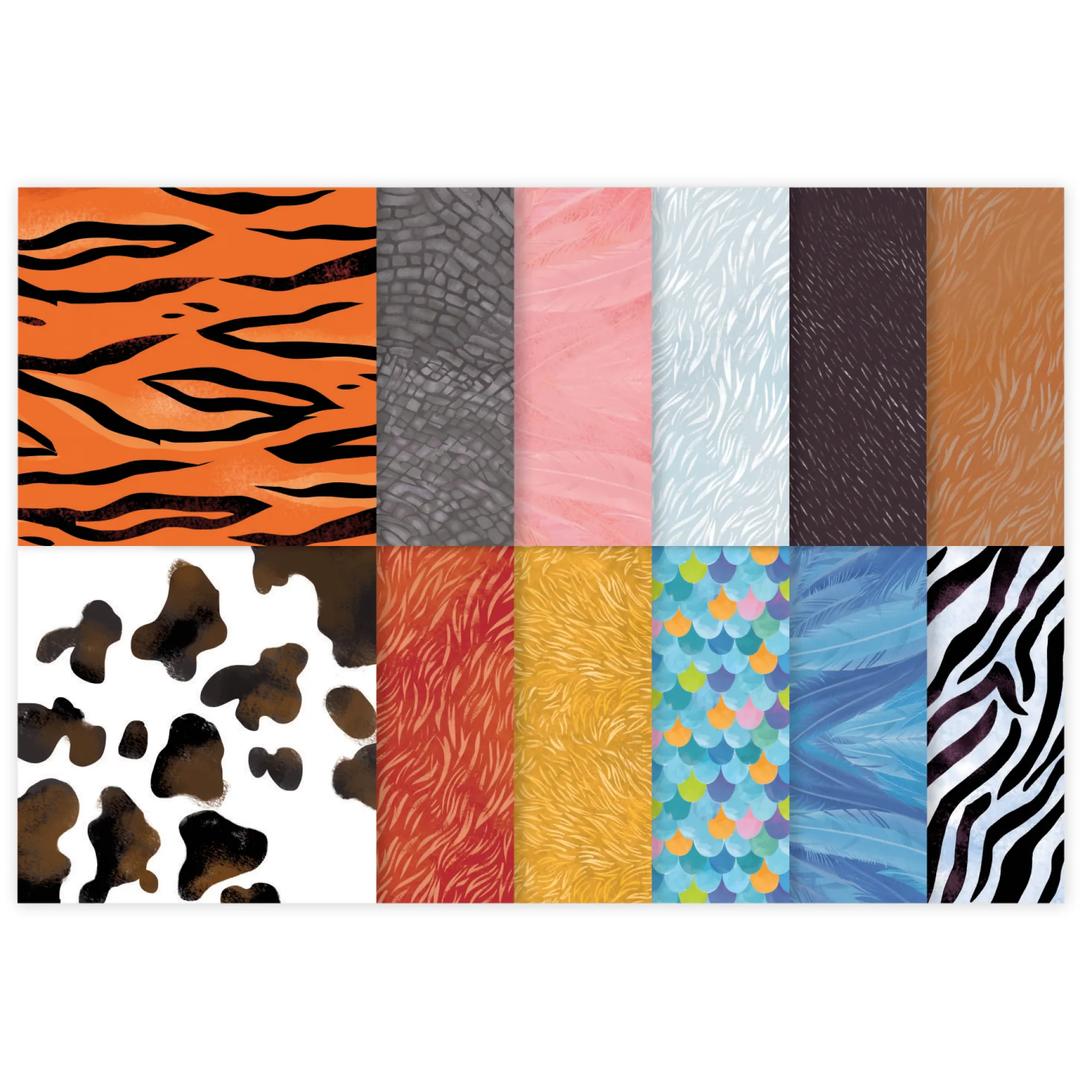 Origami-Papier für Tiere, 15x15 cm, 72 Blatt