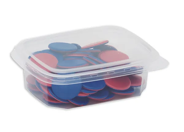 Set Material-Boxen aus Kunststoff, 10 Stück, 86x112x33 mm