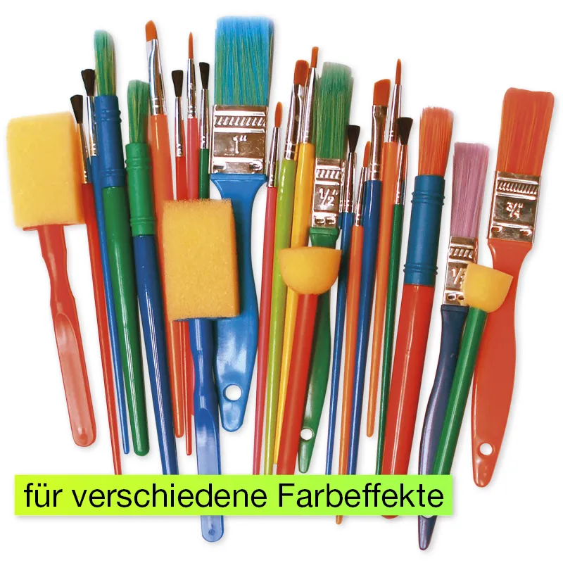 Gruppen-Set Bunte Pinsel, 25-tlg.