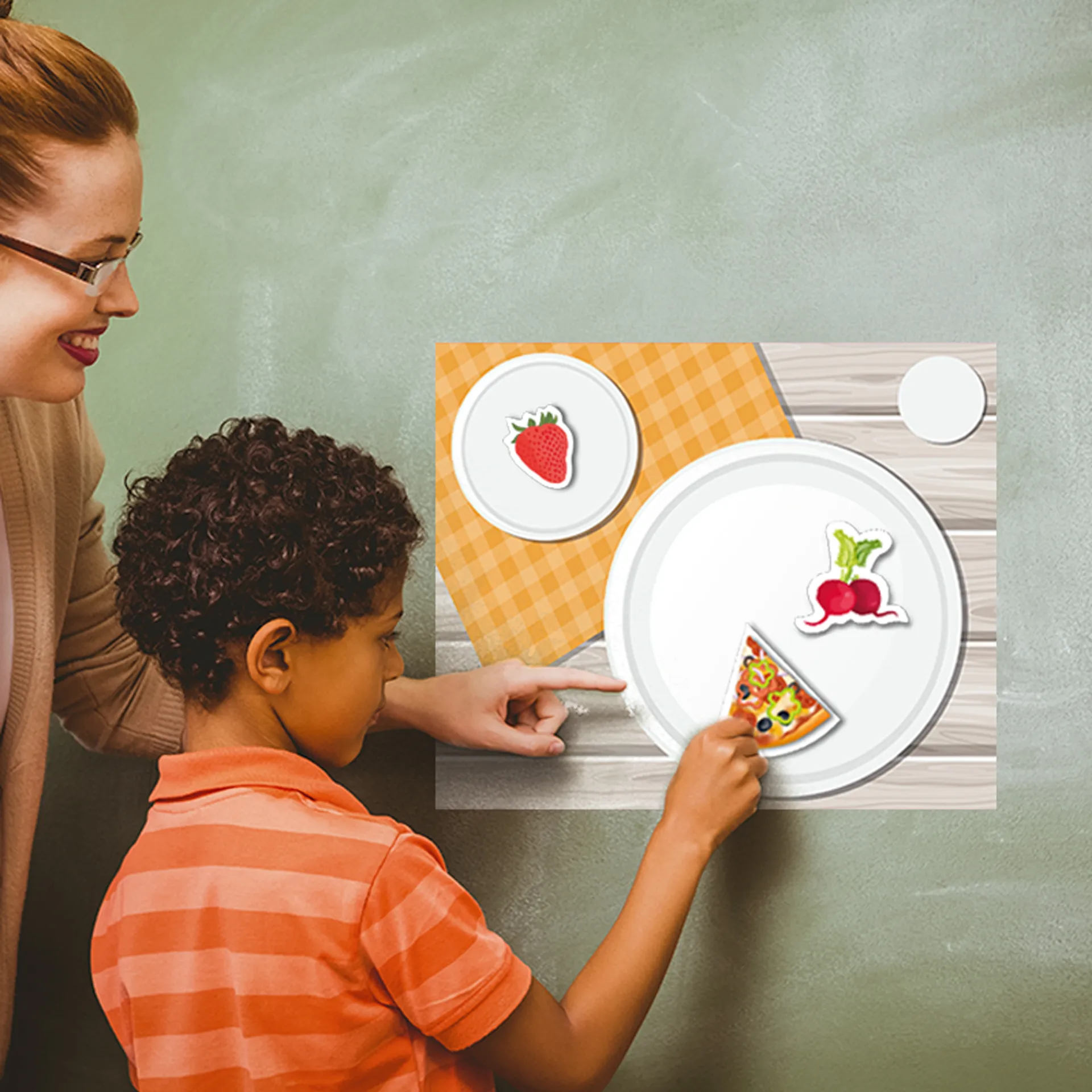 Hagemann Magnetbilder Gesunde Mahlzeiten mit Ernährungspyramide