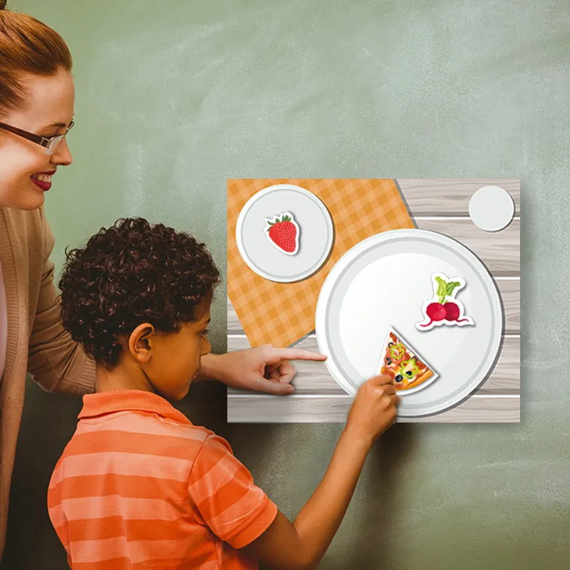 Hagemann Magnetbilder Gesunde Mahlzeiten mit Ernährungspyramide