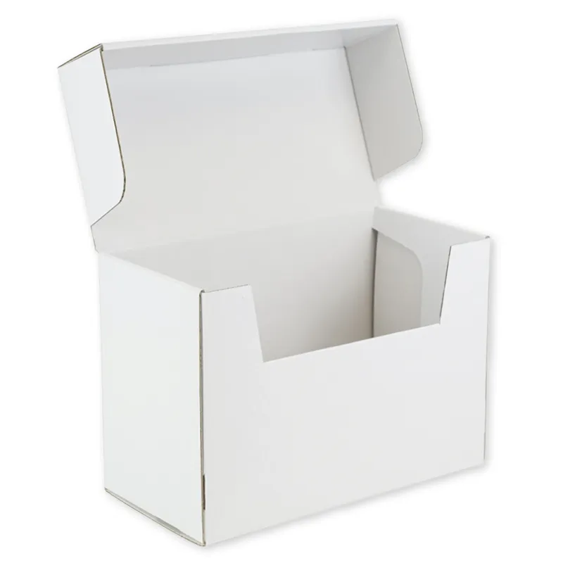 Karteikasten A5 aus Pappe, mit Klappdeckel, unbedruckt