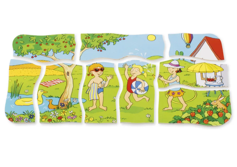 beleduc Schichten-Puzzle "Vier Jahreszeiten", 36-tlg.