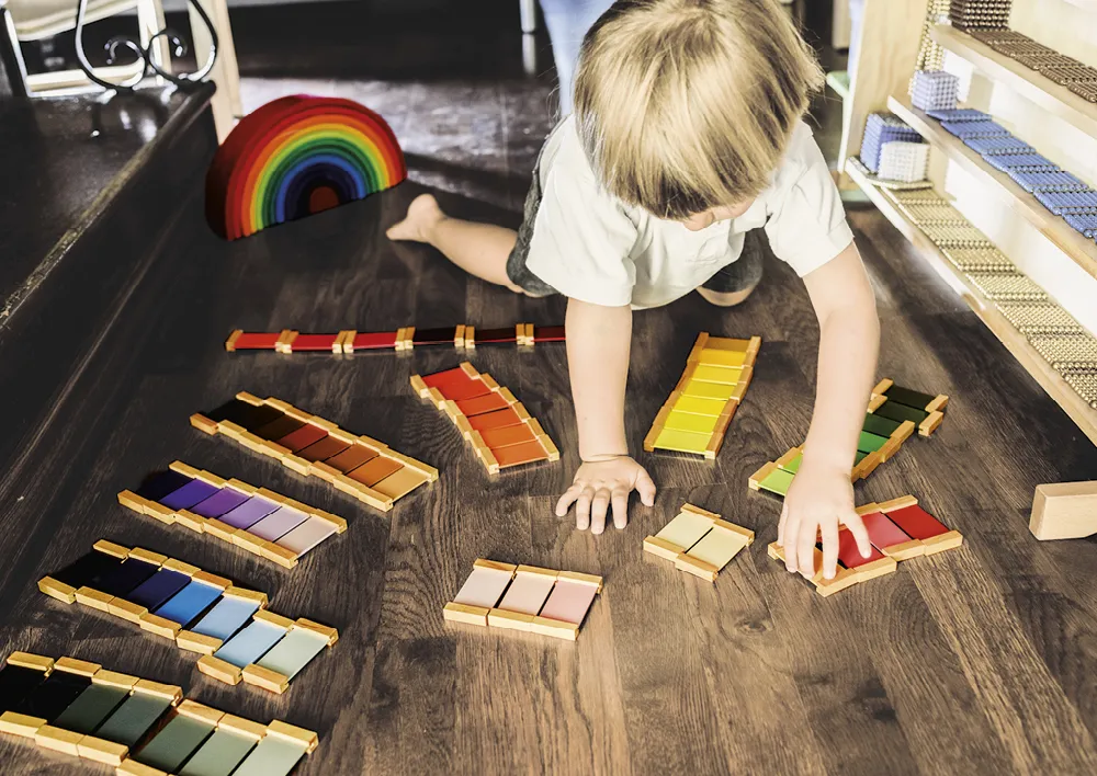 TimeTEX Farbtäfelchen, Satz 1, 3 Paare "Montessori Premium"