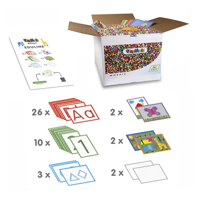 PlayMais "EDULINE MOSAIC", ca. 12.000 Teile, mit Anleitungsbuch