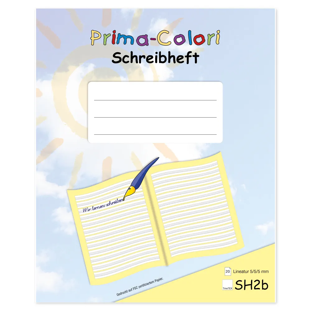 Prima-Colori Schreibheft SH2b