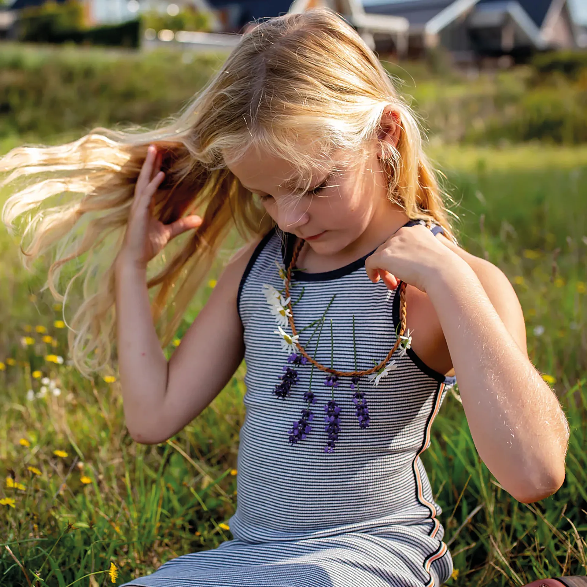 Blumenhalskette Bastelset 