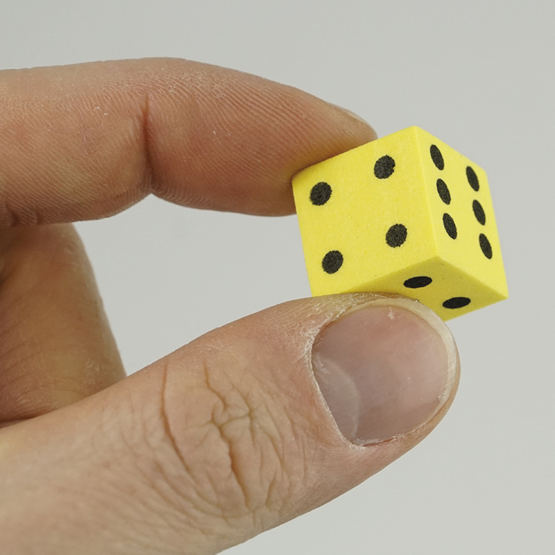 Flüster-Spielwürfel Satz, 200-tlg., 17 mm, mit Augen