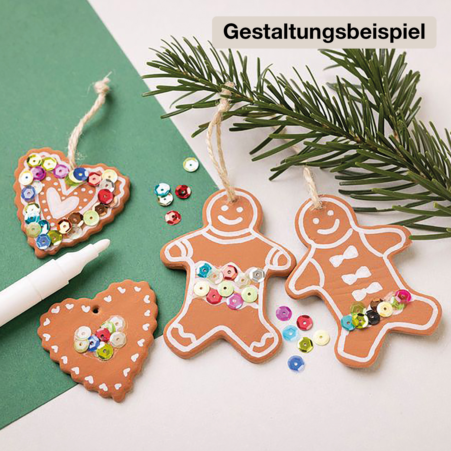 Bastelset "Lebkuchen-Anhänger"