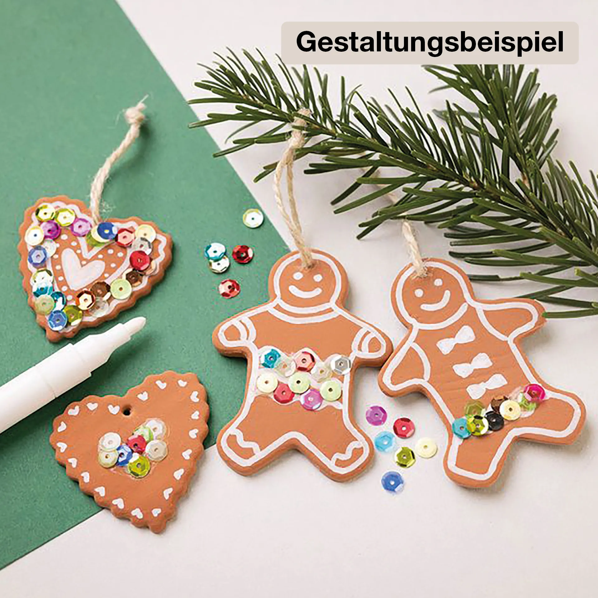 Bastelset "Lebkuchen-Anhänger"