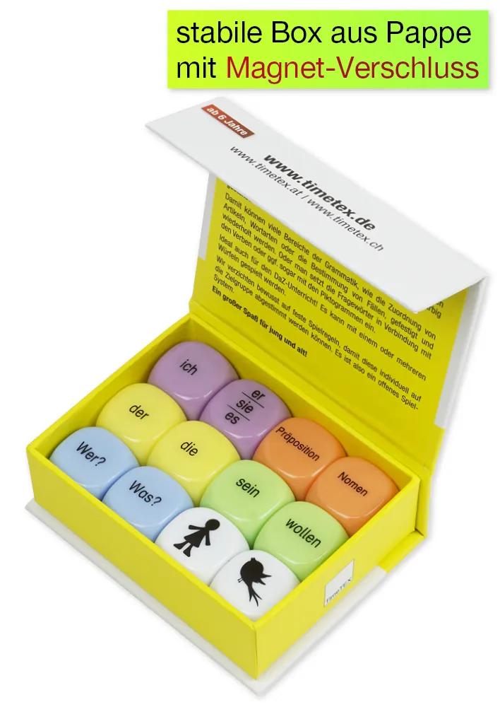 Würfel-Set „Deutsch“ 12-tlg., 20 mm in Box