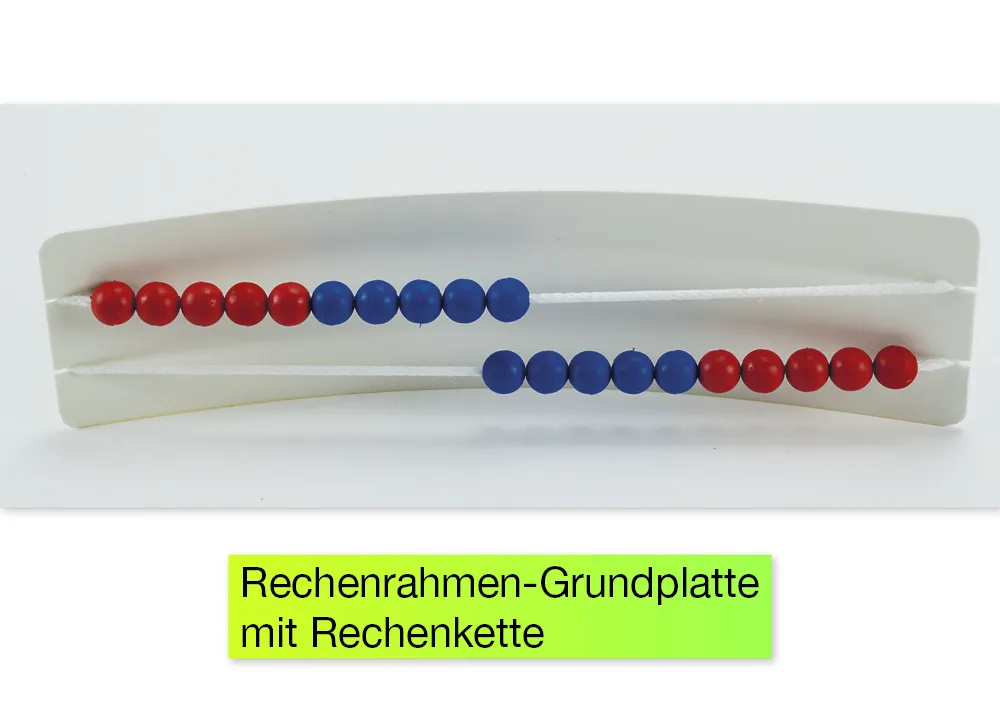 Mathe-Basis-Set Plus Zahlenraum bis 20, 58-tlg, in Box, rot/blau