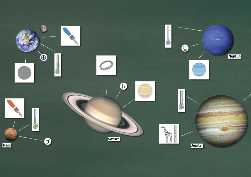 Hagemann Planeten und Sonnensystem magnetisch, 73-tlg.