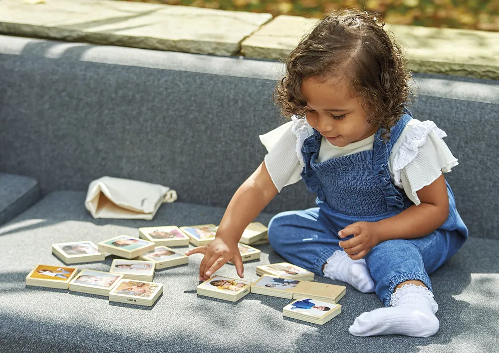 Holztäfelchen "Emotionen", 18-tlg.