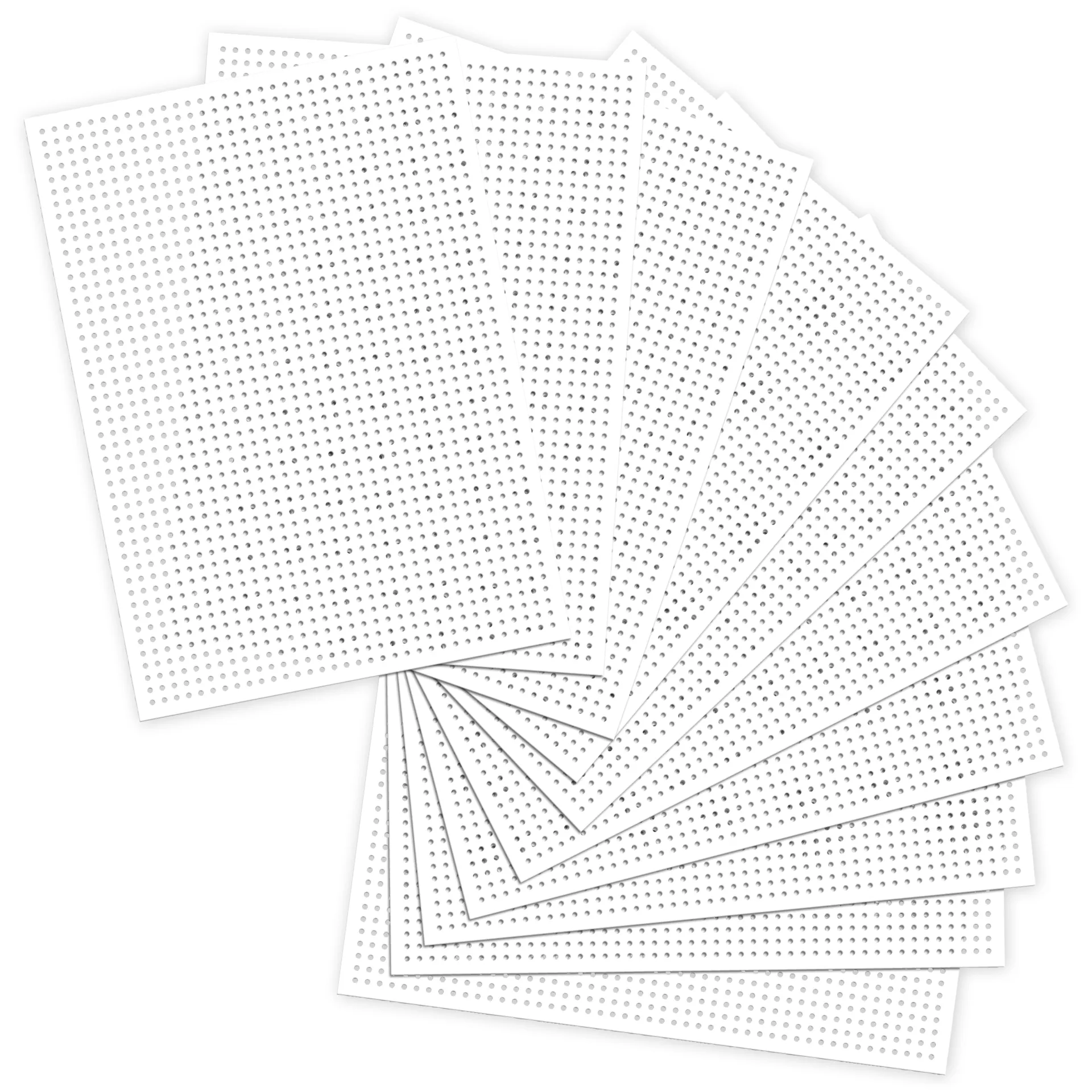 Stickkarton weiß, 17,5x24,5 cm, 40 Blatt