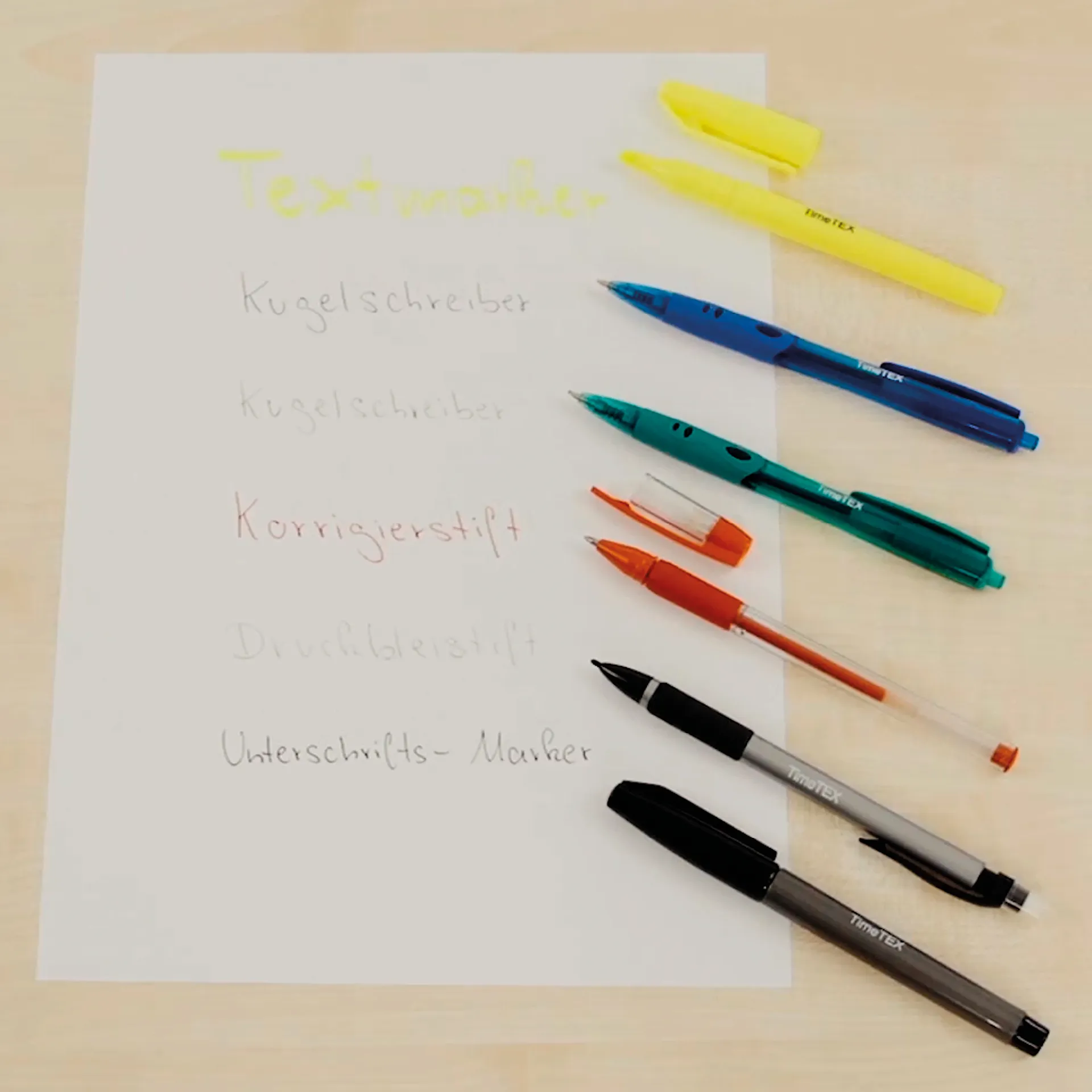 Lehrer-Schreib-Set 8-tlg., im Etui