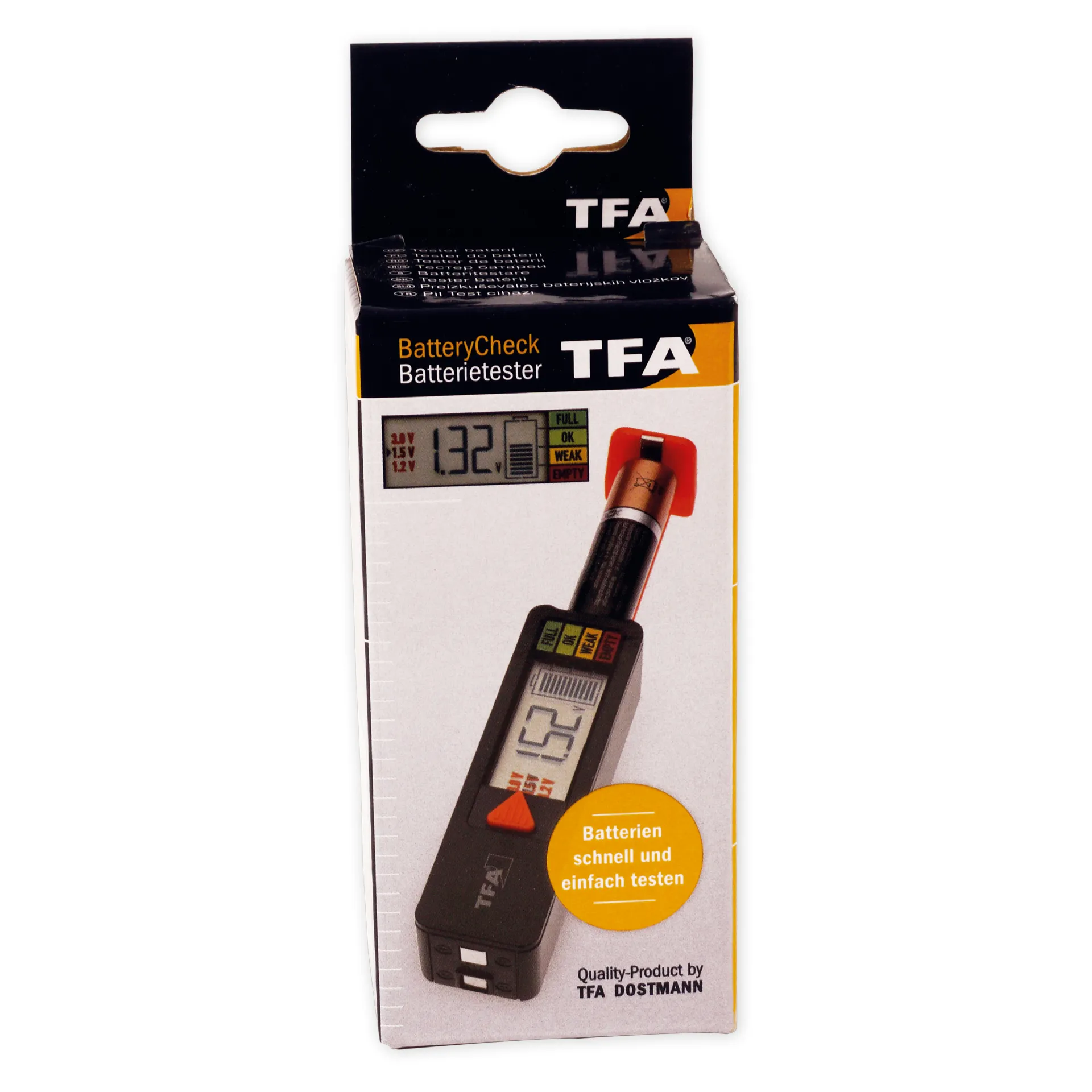 Batterie-Tester, 8,9x2,5x2,7 cm