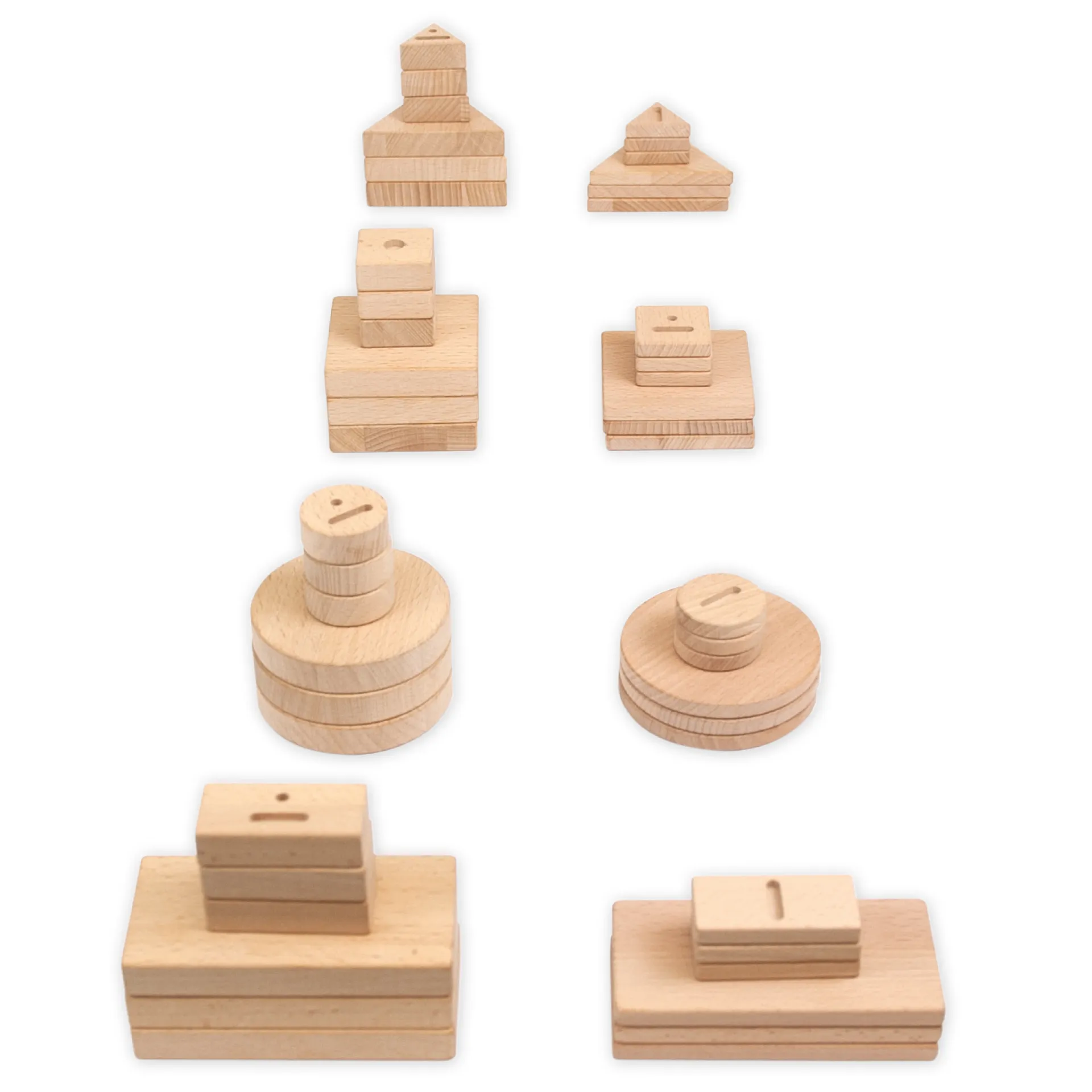 Logische Blöcke zum Tasten, 52-tlg.