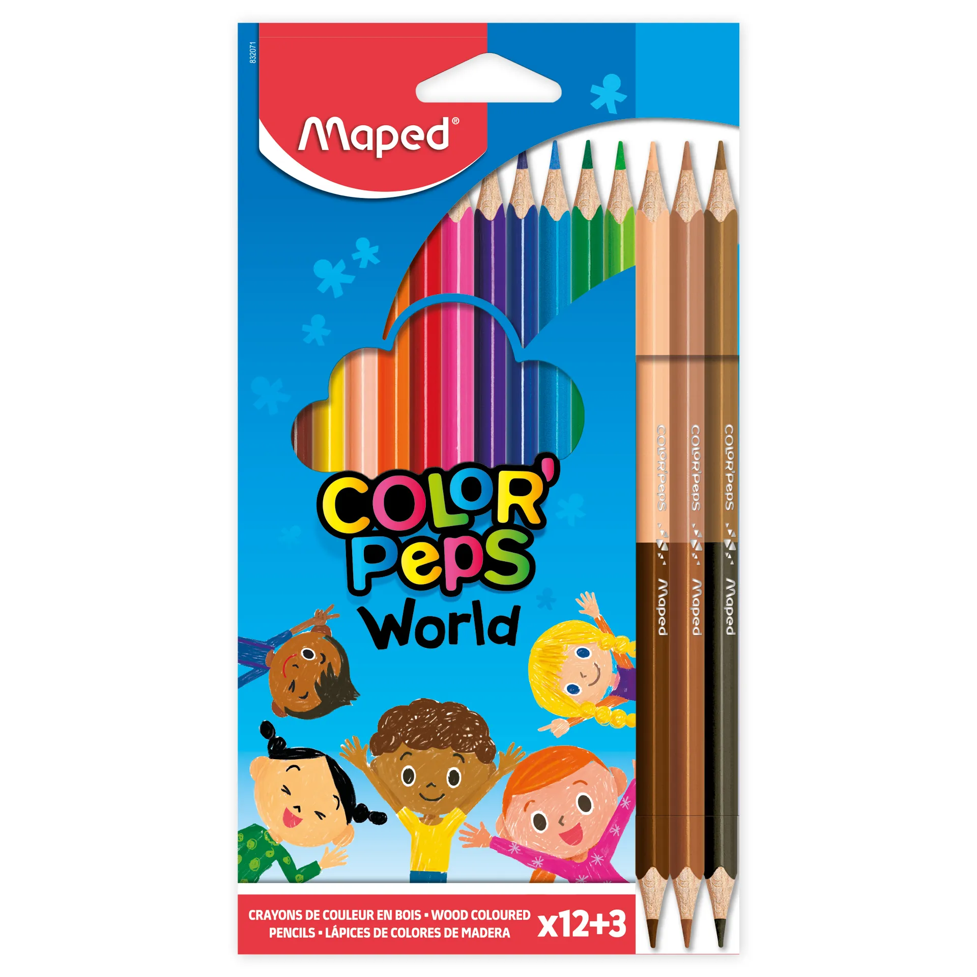 Buntstifte COLOR'PEPS World, 15 Stück