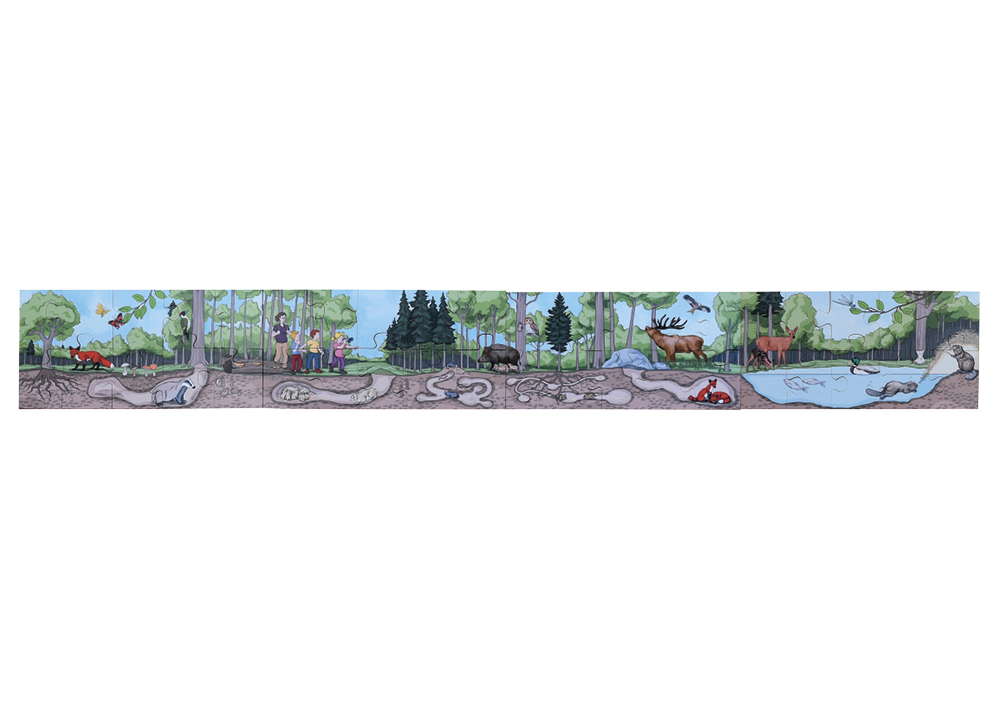 Boden-Puzzle "Wald entdecken", 40-tlg.
