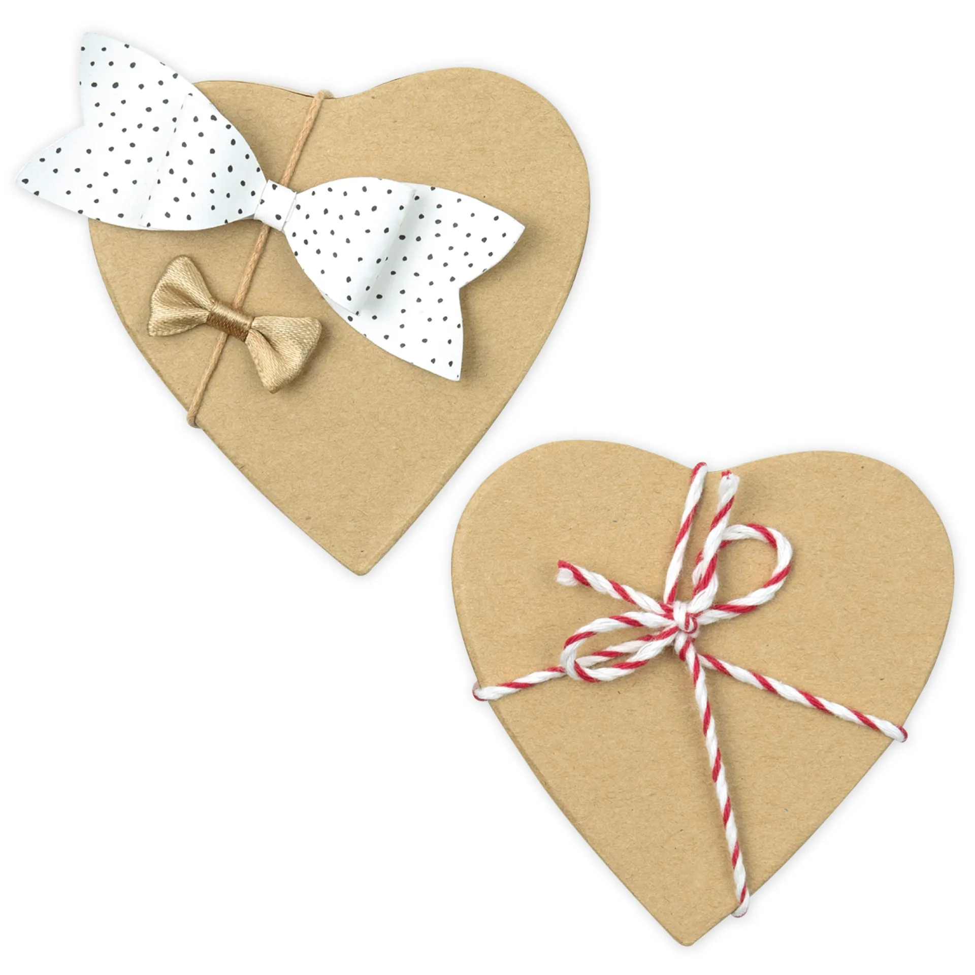 Pappboxen Herz, 10 Stück