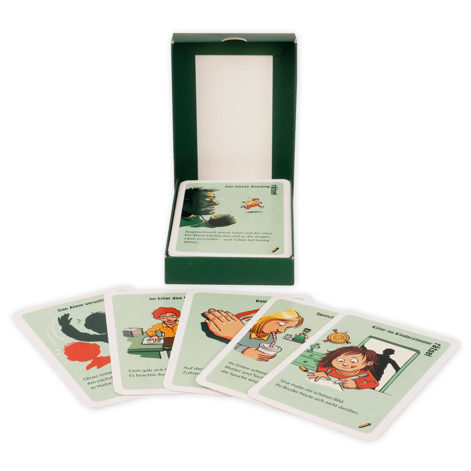 Kartenspiel "Back to School - Löst 50 knifflige Rätsel für clevere Kids"