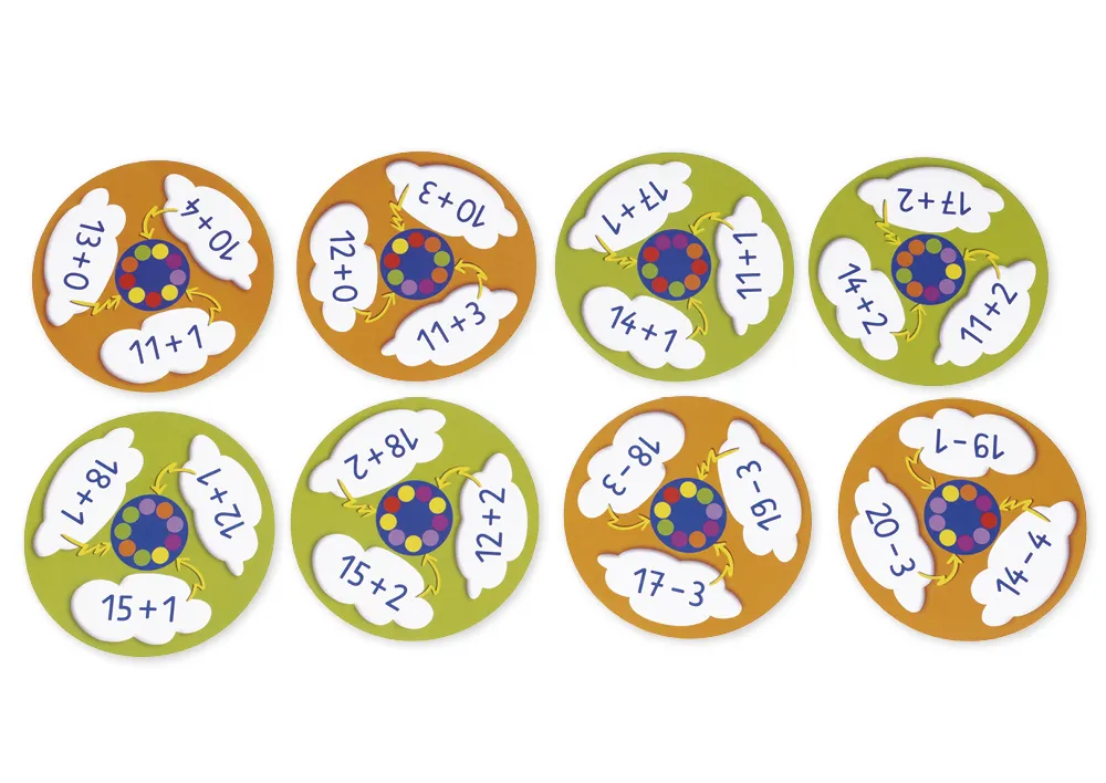 Würfelscheiben "Mathe-Tango: Rechnen bis 20", 24 Stück