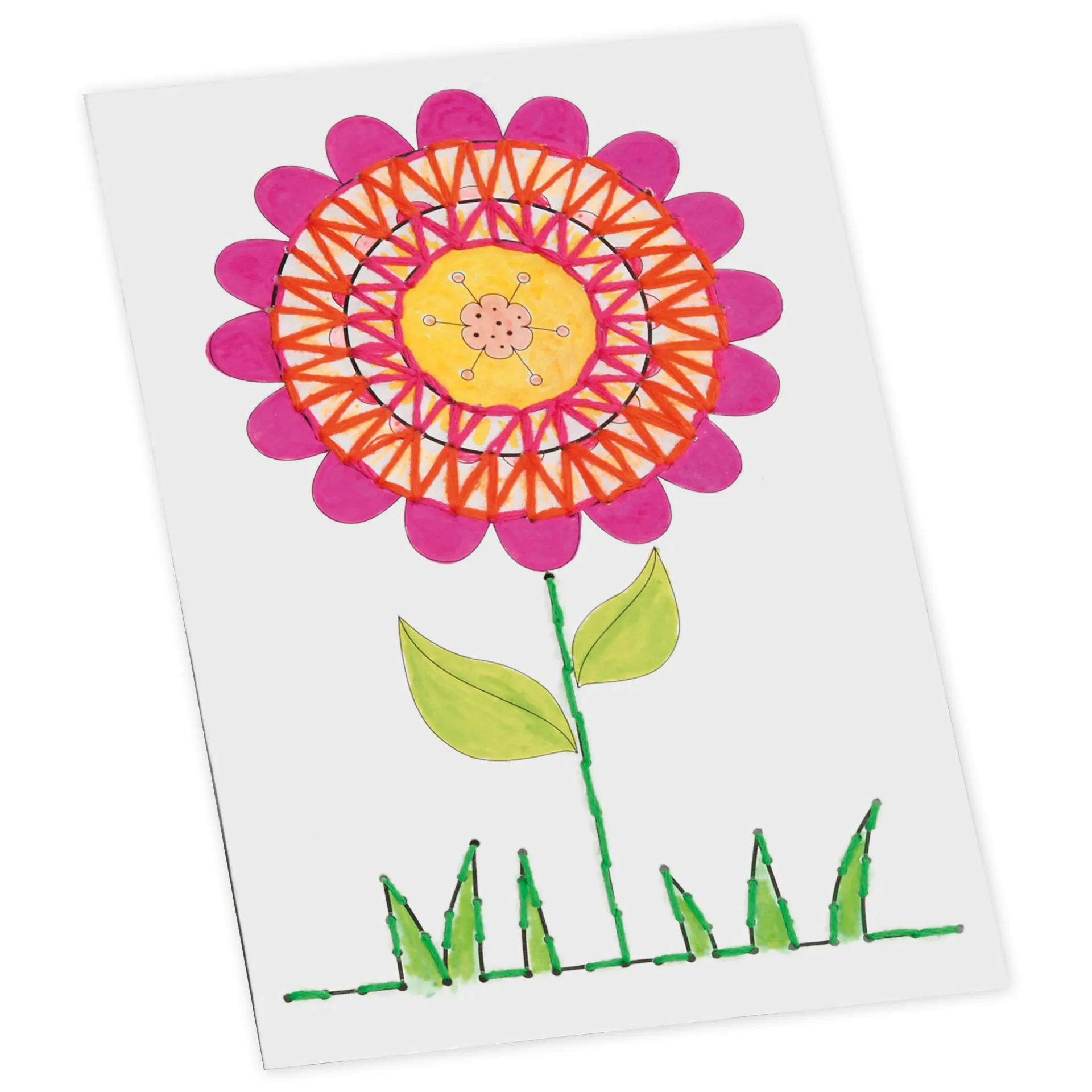 Ausnähkarten weiß mit Motiv, 11x17 cm, 48 Stück