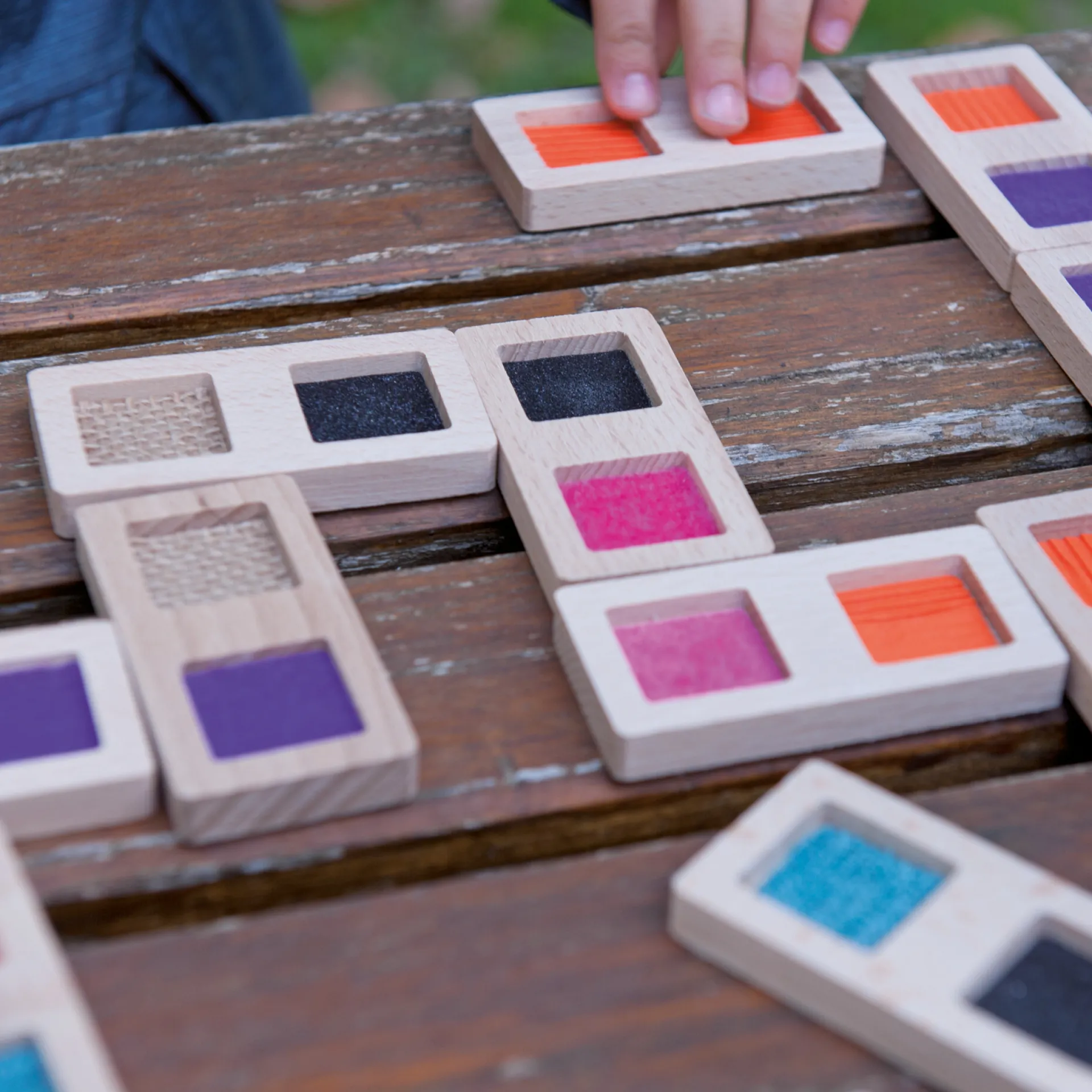 Tast-Domino "Textur", 29-tlg.