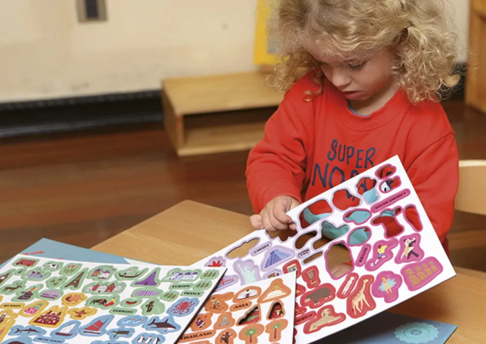 Legespiel "Magnetische Weltkarte", 149-tlg.