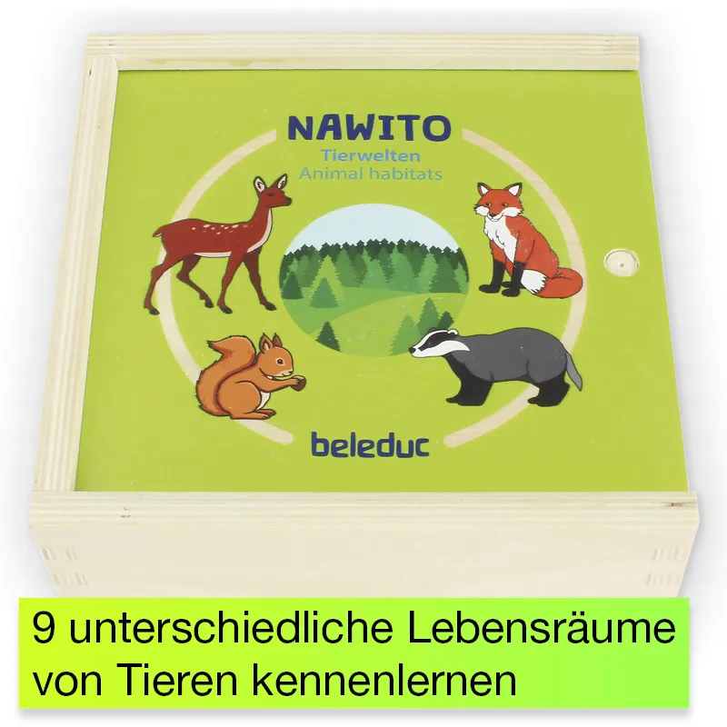beleduc Puzzle-Set "Tierwelten - Lebensräume der Tiere", 45-tlg.
