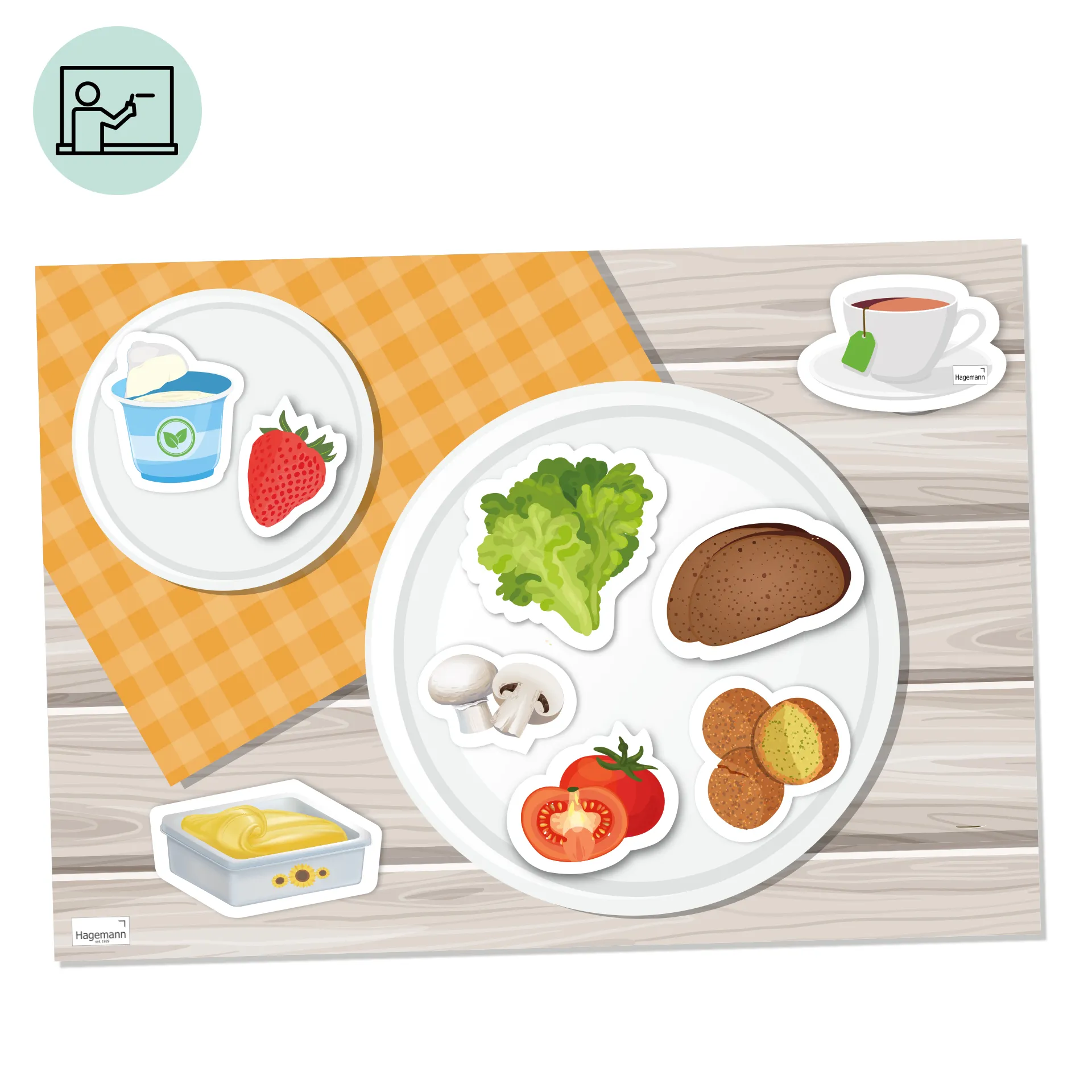 Klassenset vegetarische und vegane Ernährung, magnetisch