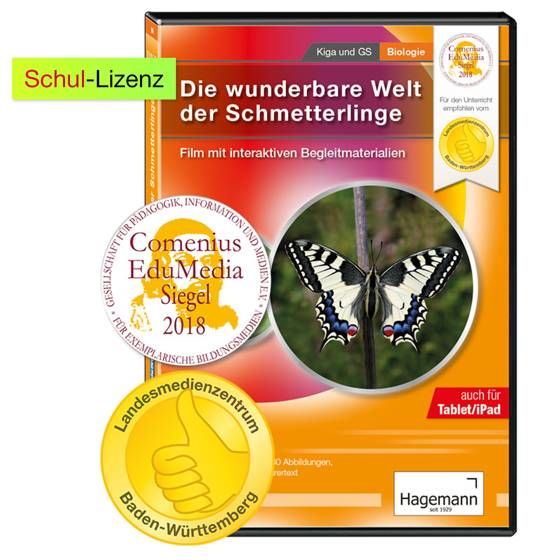 Didaktische DVD Die wunderbare Welt der Schmetterlinge (tabletfähig)