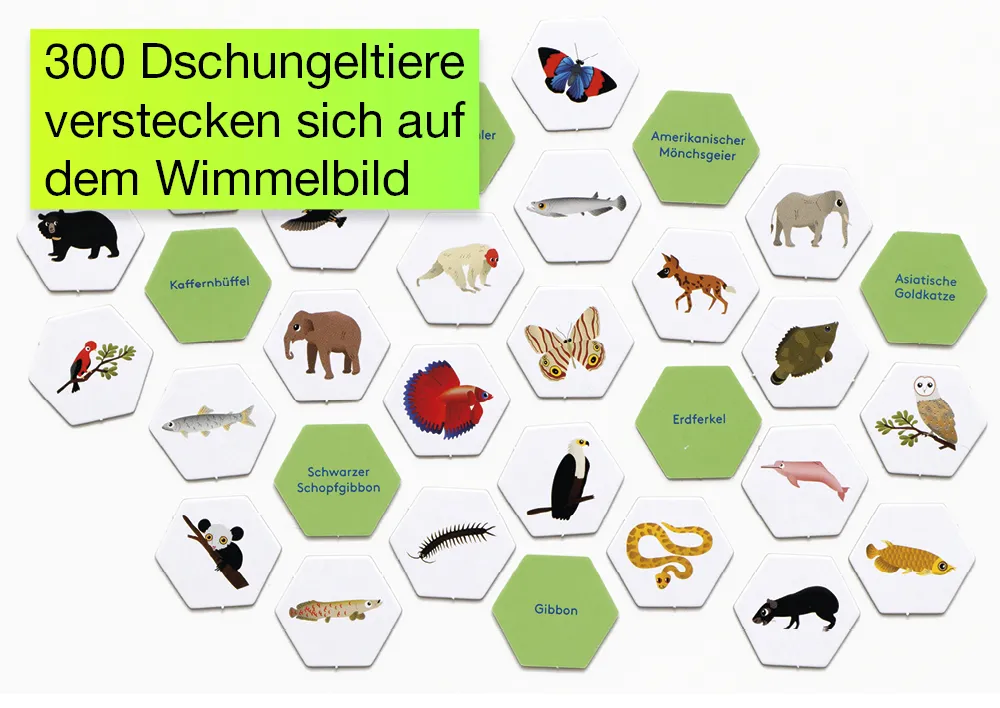 Wimmel-Suchspiel "Dschungel", 308-tlg.