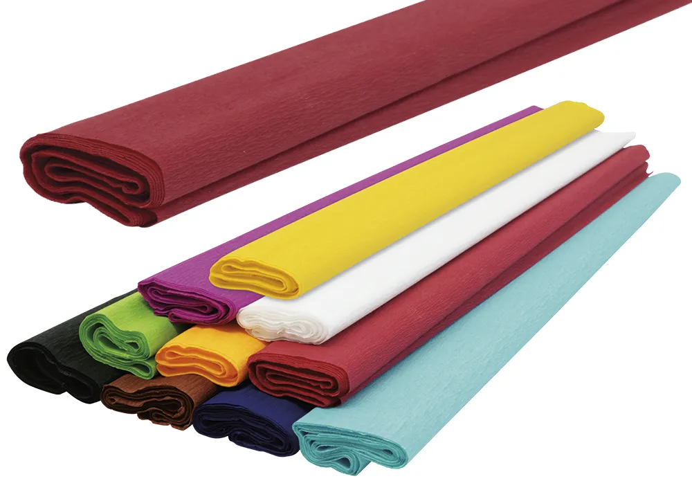 Krepppapier, 10 Rollen à 0,5x2,5 m