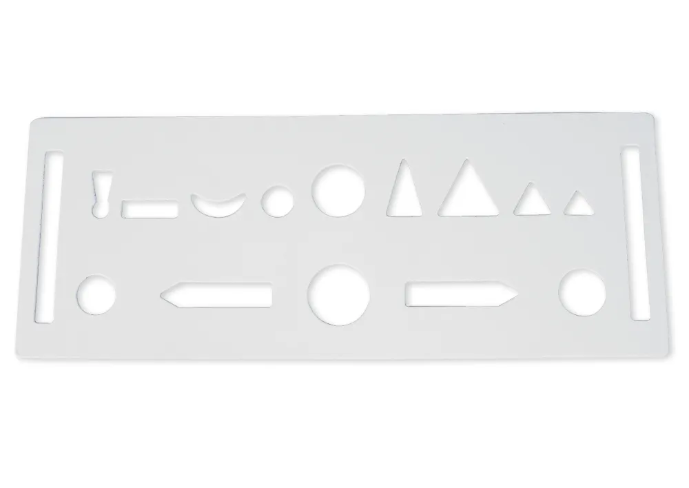 Wortarten-Schablone aus Pappe, ca. 180 mm, 1 Stück "Montessori Premium"