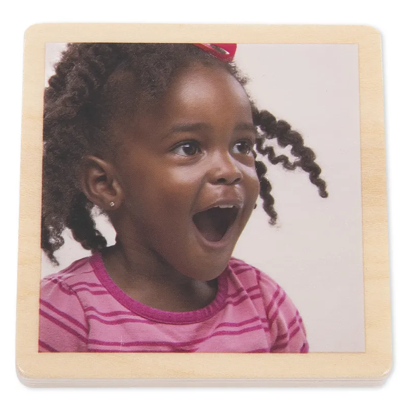 Holztäfelchen "Emotionen", 18-tlg.