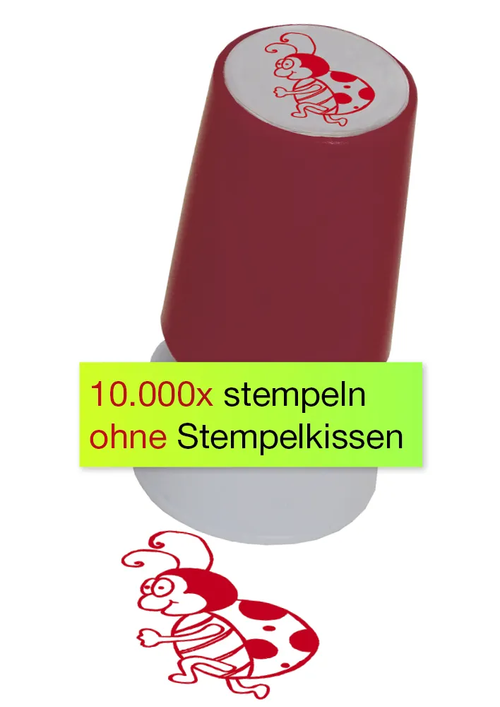 Siebdruck-Stempel „Marienkäfer“