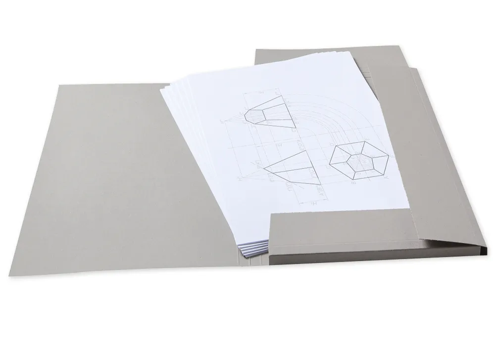 Sammelmappe aus Graupappe, DIN A3