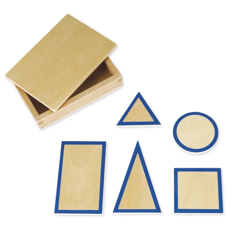 TimeTEX Geometrische Grundtäfelchen im Kasten "Montessori Premium"