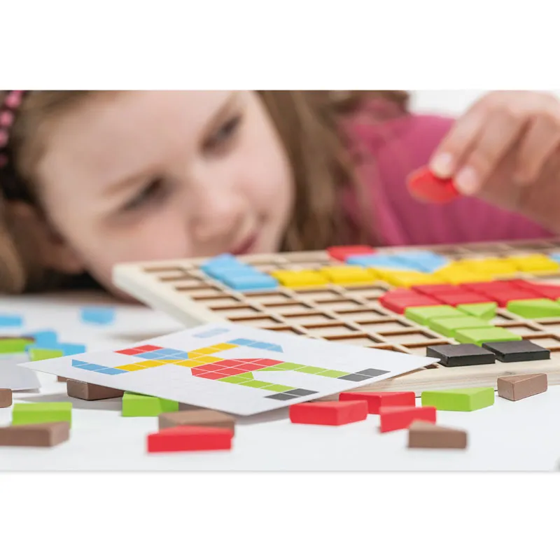 Set Holz-Mosaik, 117-tlg.