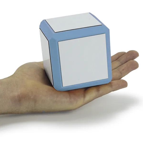 Blanko-Würfel mit weißen Flächen, 8 cm