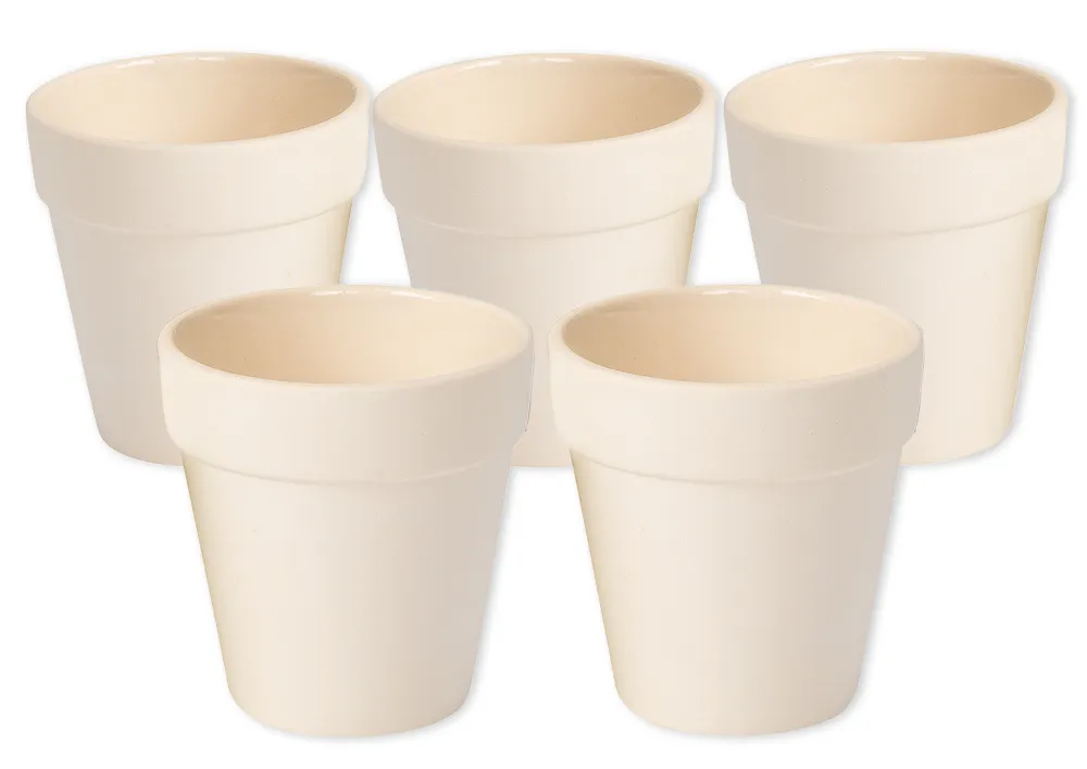 Keramik-Blumentöpfe, 12 Stück