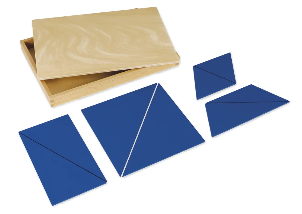 TimeTEX Zwölf Blaue Dreiecke "Montessori Premium"