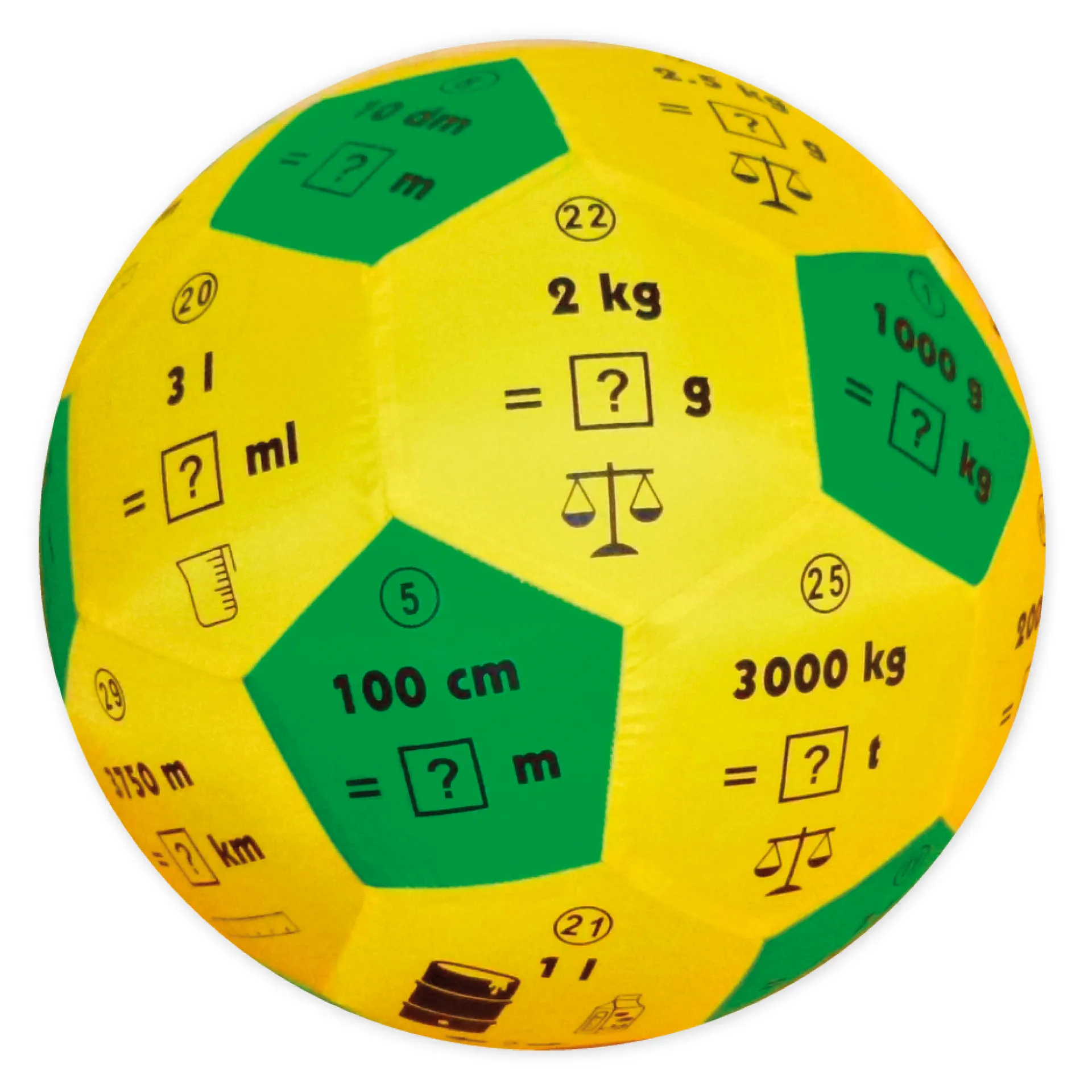 Lernspiel-Ball "Pello" - Maßeinheiten