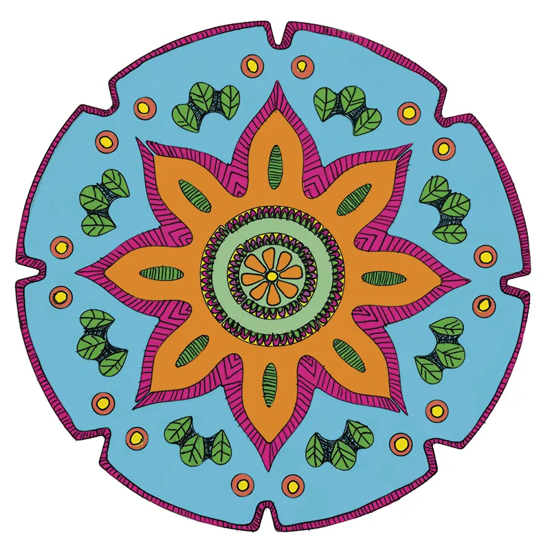 Mandala-Schablonen, 11-tlg.