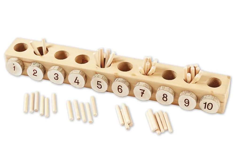 Zählbox mit Rechenstäbchen, 61-tlg.