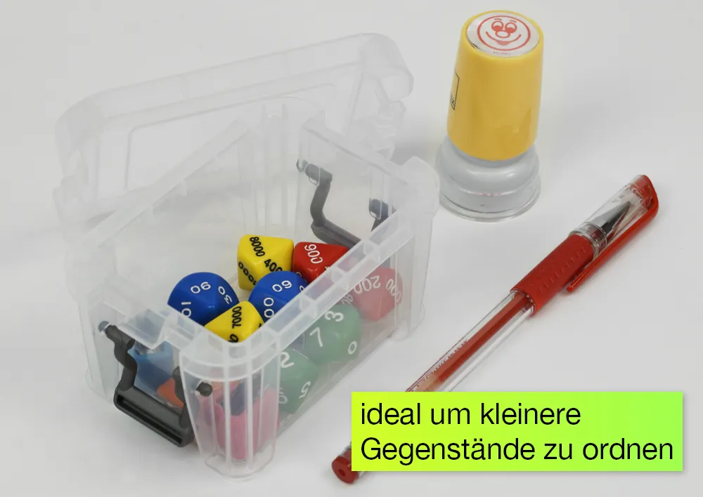 Kunststoff-Box stapelbar, transparent, 0,2 Liter