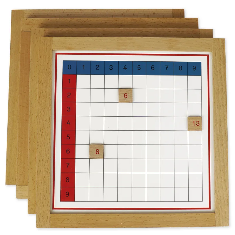 TimeTEX Additionstabellen im Holzrahmen "Montessori Premium"